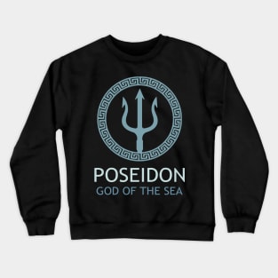 Poseidon Greek God of the Sea Trident Crewneck Sweatshirt